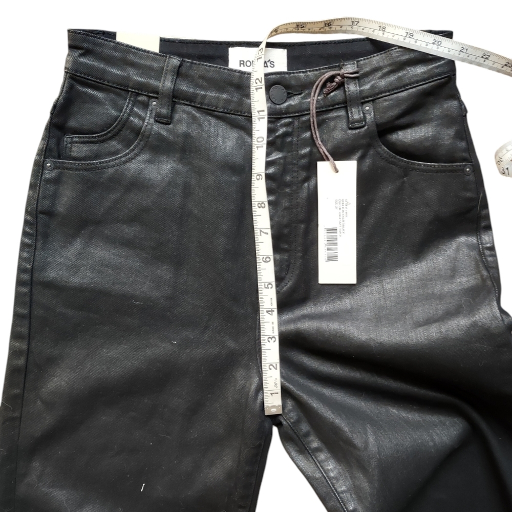 Rolla's Heidi Loose Jeans Coated Black NWT - Picture 14 of 16